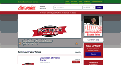 Desktop Screenshot of alexanderauctions.com